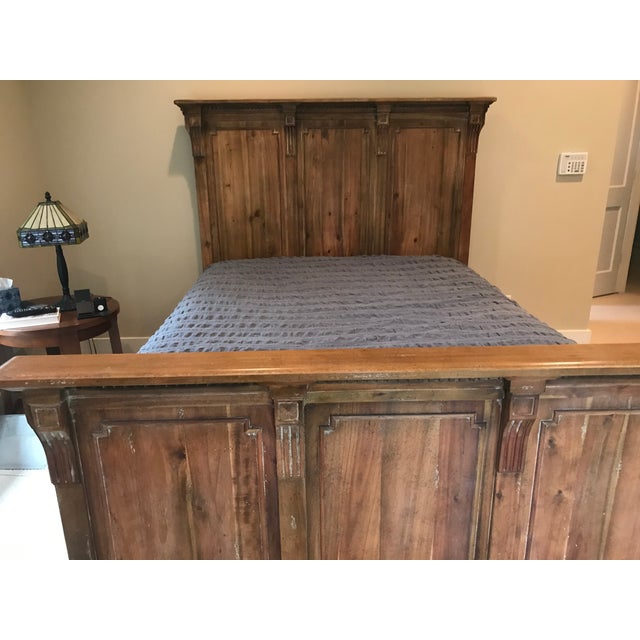 Restoration Hardware St. James Queen Panel Bed With Footboard | Chairish