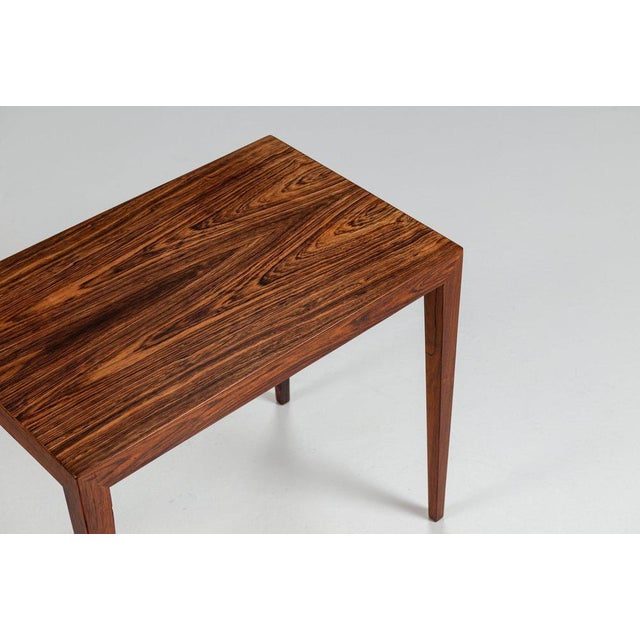 Wood Side Tables in Rosewood by Severin Hansen for Haslev, Denmark, 1960s, Set of 2 For Sale - Image 7 of 11