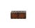 Antique Indian Teakwood Iron and Brass Strapped Small Chest, with a carrying handle on top, this makes a great small...