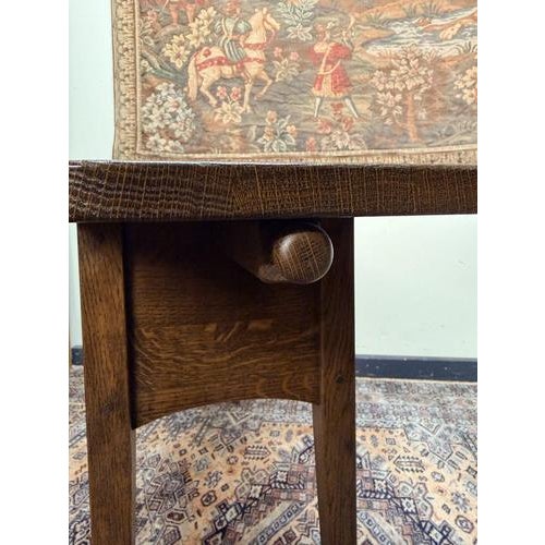 Rustic French Rustic Farmhouse Oak Console Table For Sale - Image 3 of 8