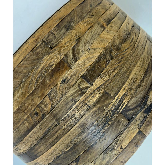 Large Antique Pulley Wheel Wood Split Belt Pulley, 1900s For Sale - Image 6 of 16