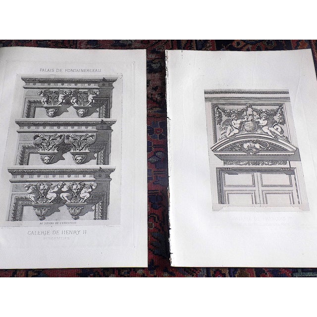 Late 19th Century Antique 19th C. Palais De Fontainebleau Architectural Details - Set of 6 For Sale - Image 5 of 6