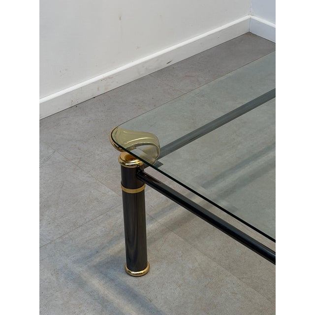 Regency Coffee Table with Glass Top For Sale - Image 4 of 7