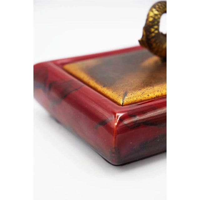 Gold Vintage Cigar Holder with Lid by Giorgio Tura, 1950s For Sale - Image 8 of 9