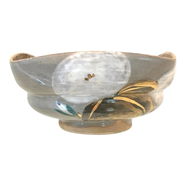 Japanese Ceramic Bowl Makuzu Kozan Utusushi Kenzan For Sale