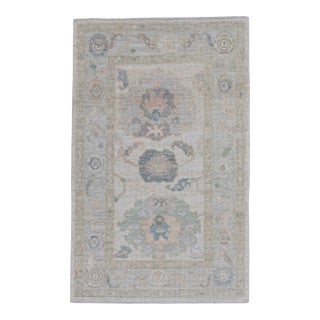 Turkish Oushak Rug 3' x 4'9" For Sale