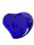 Vintage Tiffany & Co. Blue Glass Puffed Heart Paperweight For Sale In Houston - Image 6 of 8