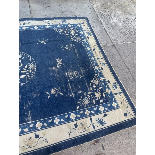 1900s, Handmade Antique Peking Chinese Rug 9.2' X 12.4' For Sale - Image 11 of 11
