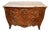 1880 Antique French Louis XV Burl Walnut & Walnut Marble Top Commode / Dresser For Sale