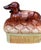 Austrian Majolica Dachshund Box Circa 1920 For Sale In Austin - Image 6 of 7