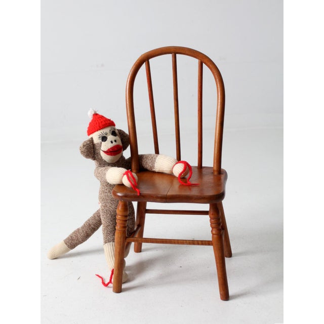 Vintage Early American Style Child's Chair For Sale - Image 4 of 13