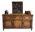 Antique English Pine Stained Sideboard For Sale