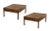 A beautiful pair of solid walnut "Elegant" side tables by Michael Taylor for Baker. Each table has a single (deep) drawer...