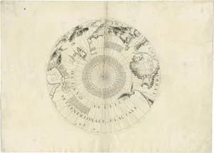Antique Map of the North Pole by V.M. Coronelli, 1692
