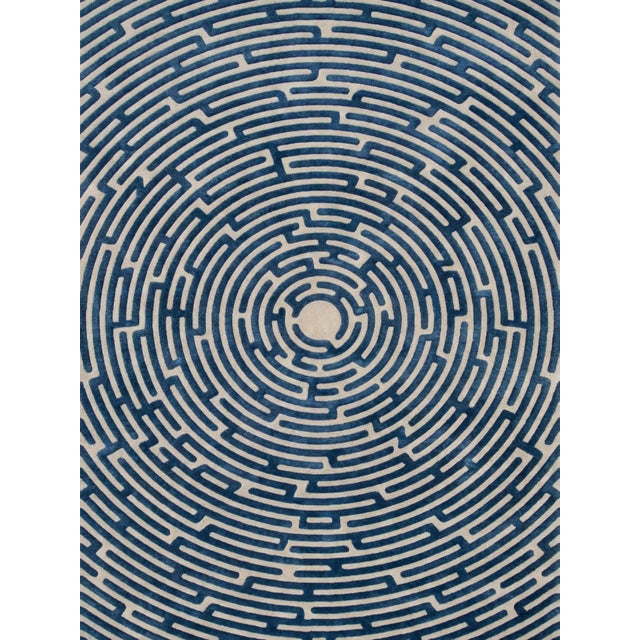 Walk the maze with the Amiens circular rug design, named after the second-largest labyrinth in the Amiens Cathedral in...