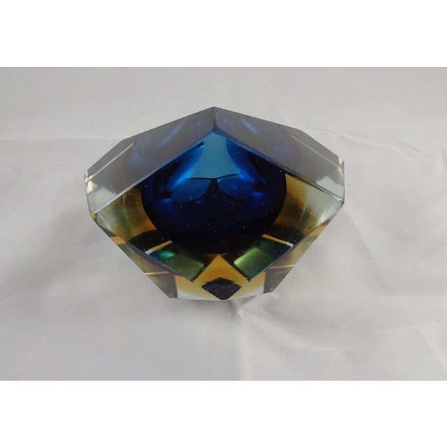 Vintage Murano Sommerso Glass Bowl in the Style of Flavio Poli For Sale In New York - Image 6 of 10
