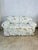 Textile Vintage Loveseat Newly Recovered For Sale - Image 7 of 7