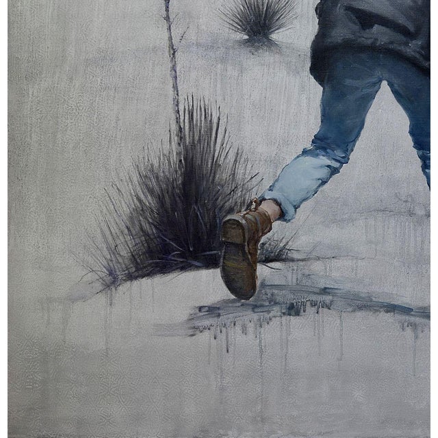 "Escape from Reality" is a striking oil painting that vividly captures the essence of human struggle and the desire to...