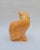 Beige Salmon Pink Ceramic Cat with Cabochon Necklace from Longwy, 1950s For Sale - Image 8 of 11