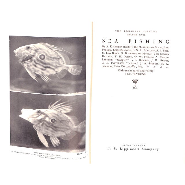 "Sea Fishing Vol Xvii" Book 1934 Cooper, A.E. For Sale - Image 4 of 8