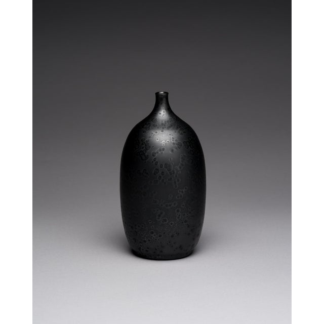 Crystalline Glaze Ceramic Vase by Karin and Walther Zander, Germany, 1977 For Sale - Image 9 of 9