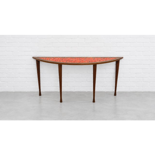 Mid Century Modern Mosaic Top Console Table, C. 1960’s For Sale - Image 9 of 12