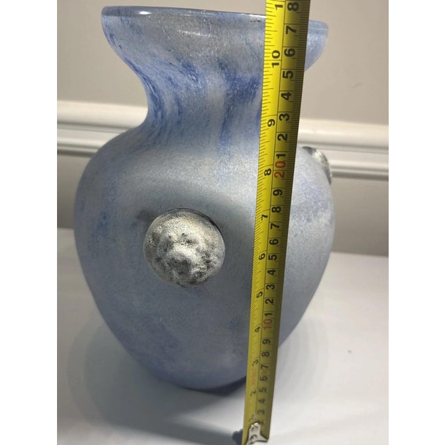1990s 1990s Murano Scavo Glass Vase With Lion Heads For Sale - Image 5 of 6