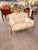 Rococo Vintage Rococo Canapa Loveseat Blush Beige Damask Upholstery For Sale - Image 3 of 8