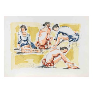 Franco Marzilli, Ballerinas, Lithograph, 1980s For Sale