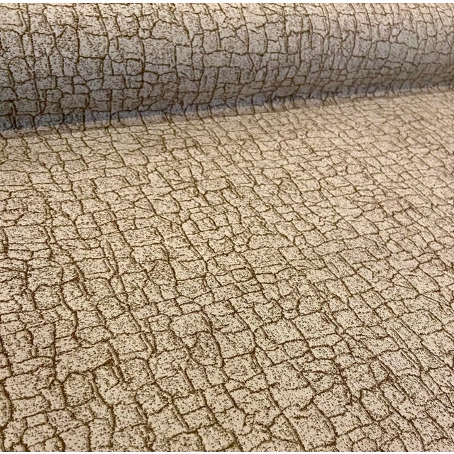 Jim Thompson Singing in the Rain Nauge 3524-02 Gray and Olive Green Abstract Modern Jacquard Designer Fabric - 12 Yards For Sale - Image 4 of 4