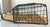 French 1930's Large Antique French Wirework Crimped Wire and Metal Wall Pocket Hanging Basket For Sale - Image 3 of 9