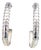 1990s Pair of John Hardy Estate Dot Earrings Sterling Silver For Sale