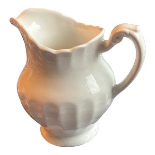 1970s J & G Meakin Small Pitcher in White For Sale