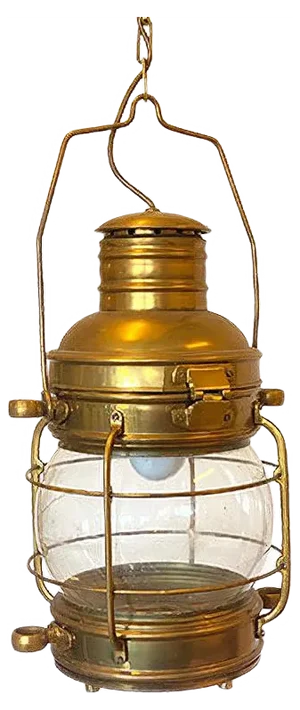 Mid-Century Bronze & Brass Naval Lantern, 1960s