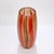 Mid-Century Modern Murano Italian Glass Red & Purple Striped Vase For Sale - Image 11 of 13
