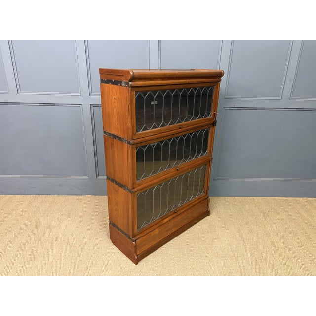 Walnut Stacking Bookcase from Globe Wernicke, 1910 For Sale - Image 10 of 17