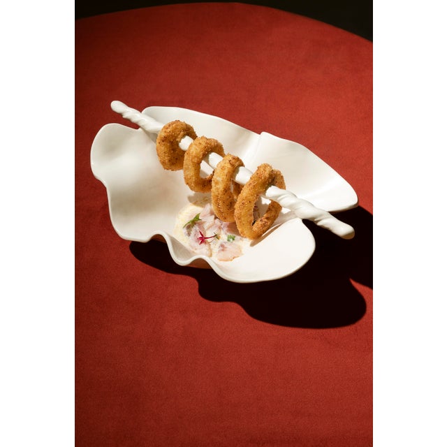 Contemporary Classic Deep Plate with Ceramic Skewer by Constanza Cecchetto For Sale - Image 3 of 4