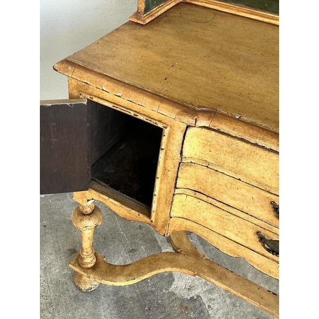 Vintage Gustavian Casa Gusto Hand Painted Hutch For Sale - Image 12 of 14