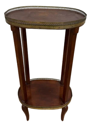 Antique Louis XVI Style Bouillotte Side Table Occasional Table