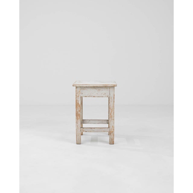 Early 20th Century Central European Wood Patinated Stool For Sale - Image 16 of 18