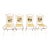 Duck Hand Painted Chairs Set/4 For Sale
