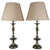 Brass Pair of American Mid-Century English Brass Table Lamps For Sale - Image 8 of 10