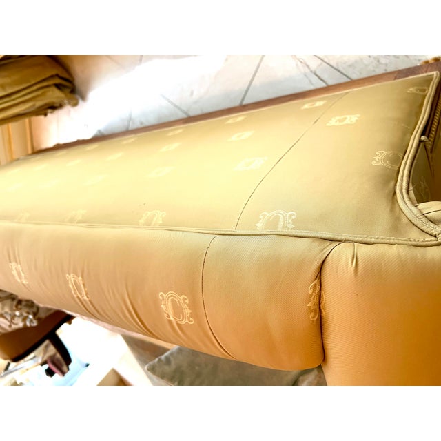 Clive Christian Empress Silk Loveseat Sofa For Sale In Indianapolis - Image 6 of 8