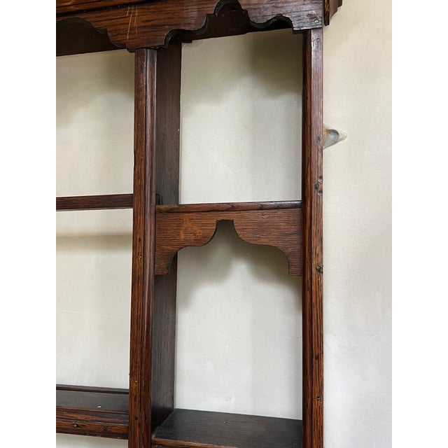 Traditional Georgian Oak Plate Rack, Hand-Crafted, Late 18th Century, Uk, 1770s For Sale - Image 3 of 17