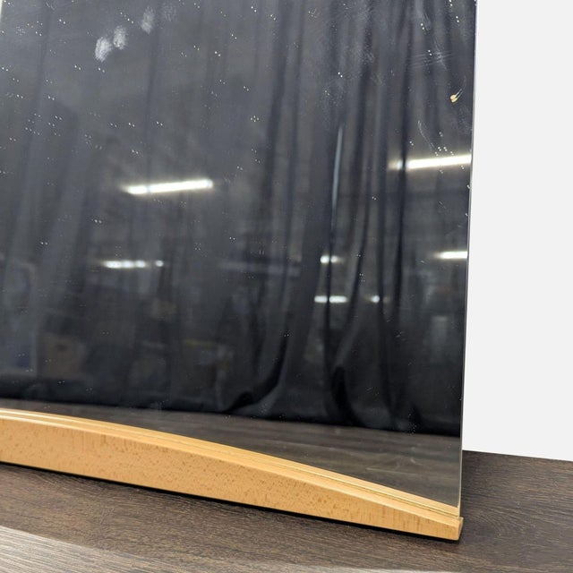 Calligaris Calligaris Mardi Square Wall Mirror With Cherry Wood Frame For Sale - Image 4 of 5