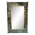 Murano Glass Fontana Green Fold Mirror For Sale