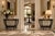 Maison Jansen Style, Louis XVI Console Tables, Ebonized Wood, Bronze, Marble, France, 1940s An elegant pair of fully...