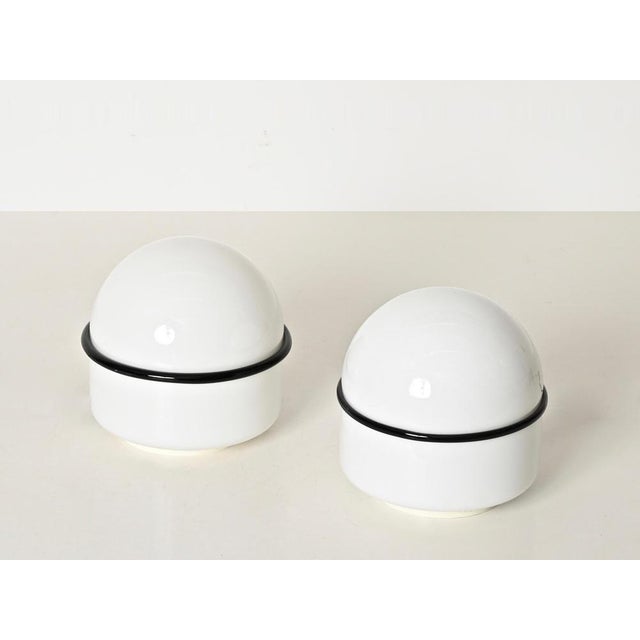 Tecla Table Lamps in Murano Glass attributed to Noti Massar for Leucos, 1960s, Set of 2 For Sale - Image 4 of 16