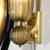 Pair of Modernist Hand-Blown Murano Fluted Glass Sconces in Frosted Smoked Topaz For Sale - Image 11 of 18