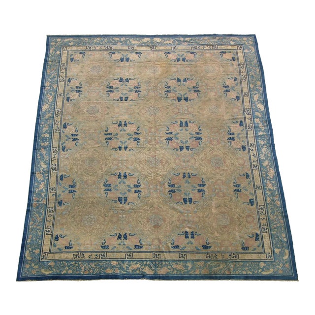 1900 Fine Antique Chinese Rug For Sale